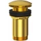 Донный клапан для раковины Whitecross A706GLB с переливом, золотой матовый - 1