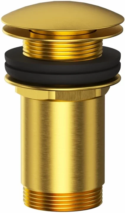 

Донный клапан для раковины Whitecross A706GLB с переливом, золотой матовый