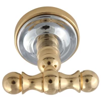 Крючок Migliore Mirella 17284 двойной, для ванны, хром/золотой