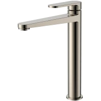 Смеситель для раковины AQUAme Novara AQM6914BN без донного клапана, никель матовый