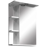 Зеркальный шкаф 55x70 см белый глянец/белый матовый R Stella Polar Нелея SP-00000043