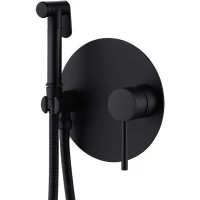 Гигиенический душ Abber Emotion AF8826B со смесителем, черный матовый