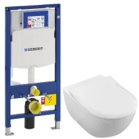 Комплект подвесной унитаз Villeroy & Boch Subway 2.0 5614R2R1 + система инсталляции Geberit 111.300.00.5