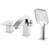 Смеситель на борт ванны Raglo R01.31 с душевым гарнитуром, хром