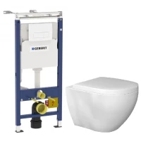 Комплект подвесной унитаз Bien Dune DNKA052N1VP0W3000 + система инсталляции Geberit 458.125.11.1