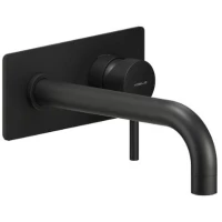 Смеситель для раковины Nobili Live LV00198BM встраиваемый, без донного клапана, черный матовый