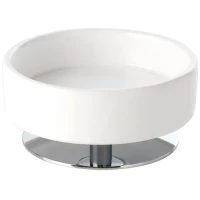 Мыльница Stil Haus Opera OP09ap(08) настольная, хром/белый