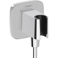 Подключение для душевого шланга с держателем Hansgrohe FixFit Q 26887000