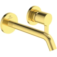 Смеситель для раковины Ideal Standard Joy A7378A2 встраиваемый, без донного клапана, золотой матовый