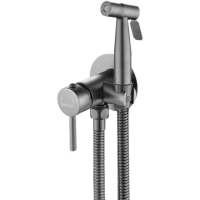 Гигиенический душ Shevanik S147T со смесителем, оружейная сталь