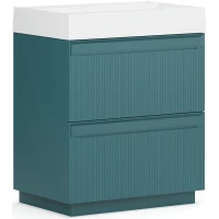 Тумба под раковину Belux Базель Н 70-02 4810924283429 70,2 см, напольная, голубой малахит матовый