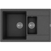 Кухонная мойка Florentina Липси 780К 20.250.D0780.102 78x51 см, черный