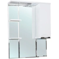 Зеркальный шкаф 75x100 см белый глянец R Bellezza Альфа 4618812001014