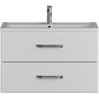 Тумба с раковиной Uperwood Foster 291020531 80 см, подвесная, белый матовый