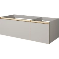 Тумба под раковину Armadi Art Quatro Cashmere 790-M2-120-CM-MG-LED 120 см L, подвесная, с подсветкой, кашемир матовый