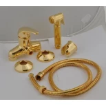 Изображение товара гигиенический душ remer serie 35 c332rezdo со смесителем, золотой
