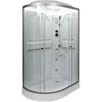 Душевая кабина 120x80x215 см Deto L602RLED+GM прозрачное