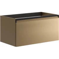 Тумба под раковину Onsen Fusion Gold 78-BP-080-K1-Z01 79,5 см, подвесная, золотой матовый