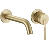 Смеситель для раковины Rea Argon REA-B7808 встраиваемый, без донного клапана, золотой матовый