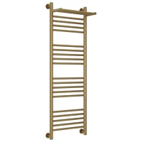 Полотенцесушитель водяной 1200x400 состаренная бронза Сунержа Богема с полкой+ 05-0223-1240