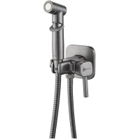 Гигиенический душ Lemark Solo LM7165GM со смесителем, графит матовый