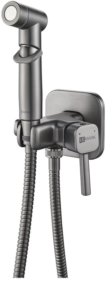 Гигиенический душ Lemark Solo LM7165GM со смесителем, графит