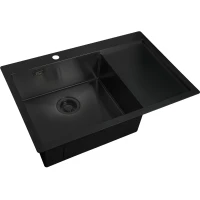 Кухонная мойка Zorg ZL R 780510-L GRAFIT 78x51 см, графит
