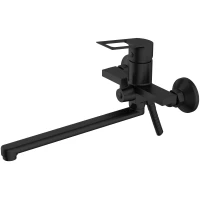 Смеситель для ванны Voda Surf SF31B универсальный, с душевым гарнитуром, черный матовый