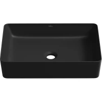 Раковина-чаша Wellsee FreeDom 2.0 323013000 50x34 см, накладная, черный матовый