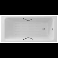 Ванна чугунная Delice Parallel DLR220502R-AS 170x80 см, с ручками, антискользящим покрытием, белый