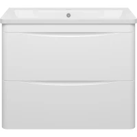 Тумба белый глянец 78 см Misty Атлантик П-Атл-01080-011П2Я