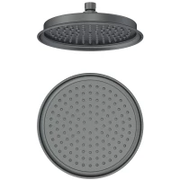 Верхний душ Wonzon & Woghand WW-88DP05-BGM 228 мм, темный графит матовый