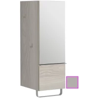 Полуколонна серый титан глянец с зеркальной дверцей шарниры справа Jacob Delafon Odeon Up EB893D-N21