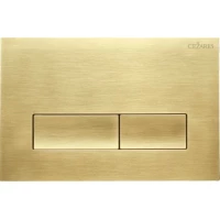 Кнопка смыва Cezares Slider SLIDER-BTN-BORO для инсталляции, золотой матовый