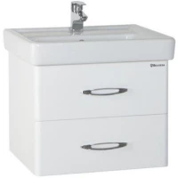 Тумба с раковиной белый глянец 70 см Bellezza Джела 4639811670018 + 4620000148555