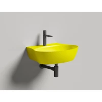 Раковина-чаша Salini S-Stone Alda Wall 01 140321MF 58x45 см, накладная, подвесная, покраска по RAL матовый полностью