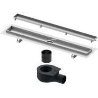 Душевой трап (лоток) Tece TECEdrainline plate 601000 + 650000 + 660016 + 601070 94,5 см, с решеткой, под плитку, хром