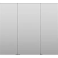 Зеркальный шкаф 90x80 см белый глянец R Misty Аура Э-Аур02090-01