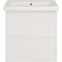 Тумба под раковину ASB-Mebel Анси 80944 56,4 см, подвесная, белый матовый