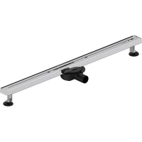Душевой трап (лоток) WasserKRAFT Naab 86D90 90 см, с решеткой, щелевой, хром