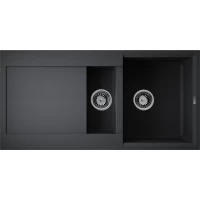 Кухонная мойка Omoikiri Tetogranit Sakaime 100-2-BL 4993892 100x50 см, черный