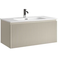 Тумба под раковину Sancos Snob R 1.0 SNR1.090CE 89 см, подвесная, бежевый матовый