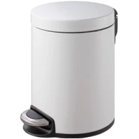 Мусорное ведро Binele Lux WP05LW 5л, с педалью, белый