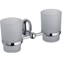 Стакан для зубных щеток D-Lin D212120 двойной, настенный, хром 