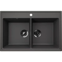 Кухонная мойка Ulgran мокрый асфальт Ruma 780-09