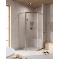 Душевой уголок Cezares Relax RELAX-304-P-1-100-C-CR 100x100 см, профиль хром, стекло прозрачное