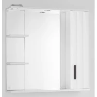 Зеркальный шкаф 80x83 см белый глянец Style Line Агава ЛС-00000269