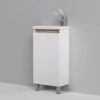 Тумба с раковиной белый глянец 45 см Am.Pm X-Joy M85AFSX0451WG + M85AWCC0452WG