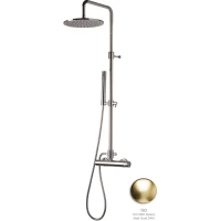 Душевая система Emmevi Filobrass 8500284/ORS 250 мм, со смесителем, золотой матовый