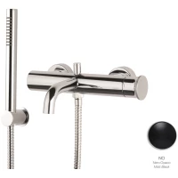 Смеситель для ванны Emmevi Filobrass 85001BZI/NEO с душевым гарнитуром, черный матовый